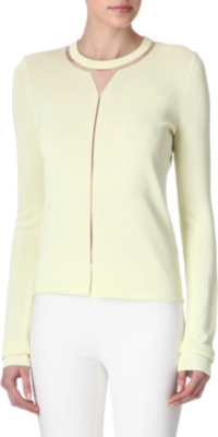 ALEXANDER WANG Mesh insert jersey knit top