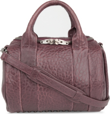 ALEXANDER WANG Rockie Dumbo pebbled-leather mini bowling bag
