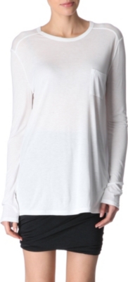 T BY ALEXANDER WANG Long-sleeved pocket top