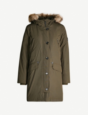 michael kors olive parka