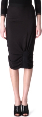 HIGH Ruched jersey skirt