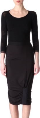 HIGH Scoop-neck top