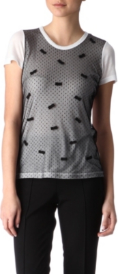 RED VALENTINO Bow lace t-shirt