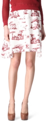CARVEN Safari-print skirt