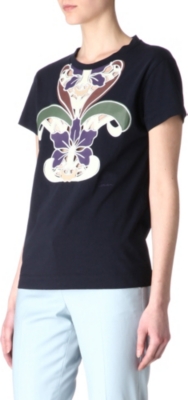 CARVEN Embroidered print t-shirt