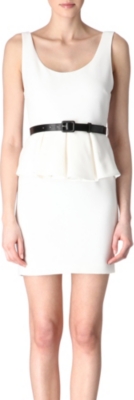ALICE & OLIVIA Belted peplum dress