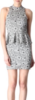 ALICE & OLIVIA Halter peplum dress