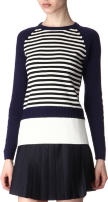 JW ANDERSON Striped knitted jumper