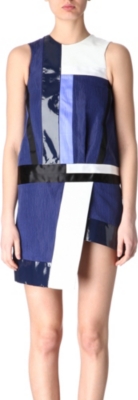 EUDON CHOI Colour-block panel dress