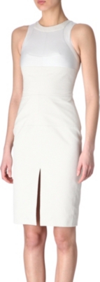 EUDON CHOI Mesh-detail panel dress