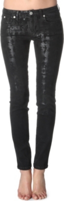 KARL Skinny mid-rise jeans