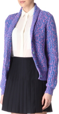 KENZO Knitted neon cardigan