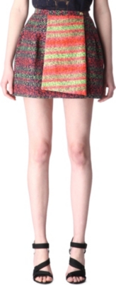 KENZO Folded jacquard skirt