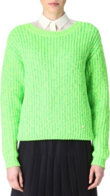 KENZO Knitted neon jumper