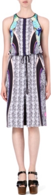 CLOVER CANYON Jaipur Jungle tie-waist dress