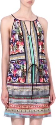CLOVER CANYON Bengal Tigers halterneck dress