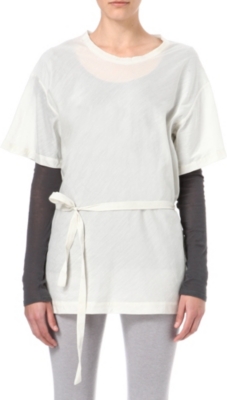 JNBY Semi-sheer silk-blend top