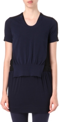 JNBY Knitted and chiffon dress