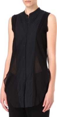 JNBY Panelled sleeveless shirt