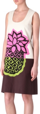 MOSCHINO CHEAP AND CHIC Pineapple-print dress