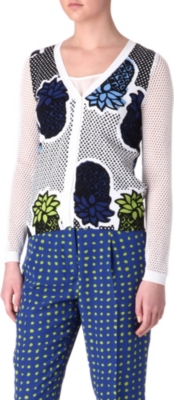 MOSCHINO CHEAP AND CHIC Pineapple-print cardigan