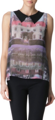 MOSCHINO CHEAP AND CHIC Mesh-back top