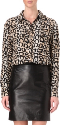 EQUIPMENT Signature leopard-print shirt