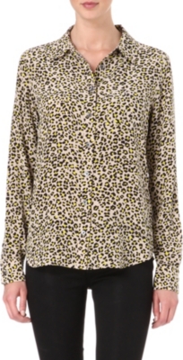 EQUIPMENT Brett leopard-print shirt