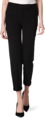 OSMAN Wool-crepe trousers