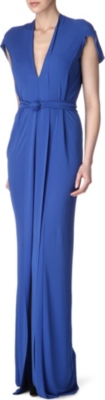 ROLAND MOURET Tie-waist gown