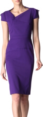 ROLAND MOURET Jesse asymmetric collar dress