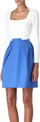 ROLAND MOURET Paynter contrast dress