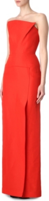 ROLAND MOURET Bustier gown