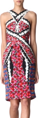PETER PILOTTO Printed cross-neck dress