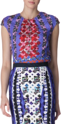 PETER PILOTTO Printed silk top