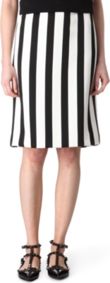 MARC JACOBS Monochrome striped skirt