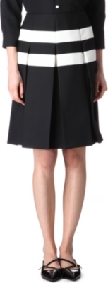 MARC JACOBS Pleated monochrome skirt