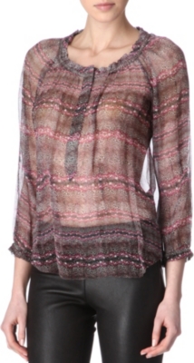 ISABEL MARANT Paisley peasant top