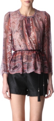 ISABEL MARANT Shayne belted blouse