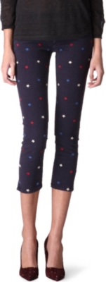 ISABEL MARANT Embroidered cropped jeans