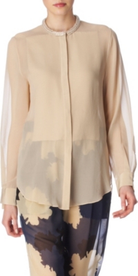 3.1 PHILLIP LIM Beaded neck blouse (Sand