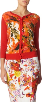 ERDEM Yanne cardigan (Black / multi