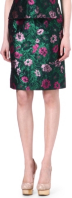 ERDEM Aysha jacquard skirt