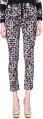 ERDEM Melinda check-print trousers