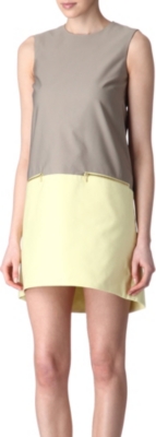 VICTORIA VICTORIA BECKHAM Bi-colour zip dress