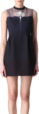 VICTORIA VICTORIA BECKHAM Bird-print dress