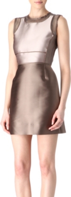 VICTORIA VICTORIA BECKHAM Satin and organza dress