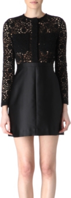 VICTORIA VICTORIA BECKHAM Lace and satin dress