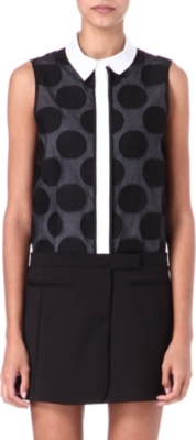 VICTORIA VICTORIA BECKHAM Sleeveless shirt dress