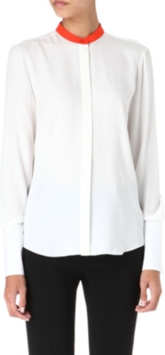 VICTORIA BECKHAM Contrast-collar shirt